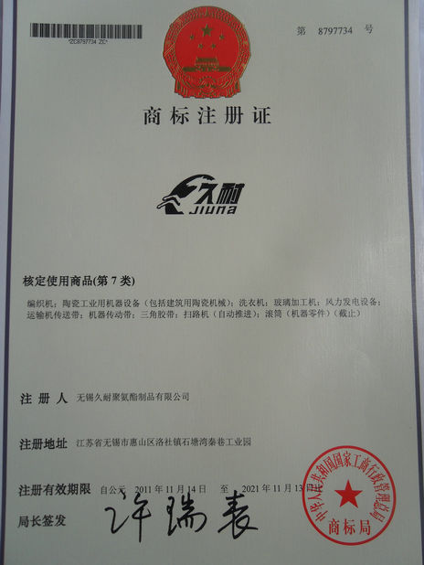 China Jiangsu Jiunai Intelligent Manufacturing Technology Co., LTD certificaten
